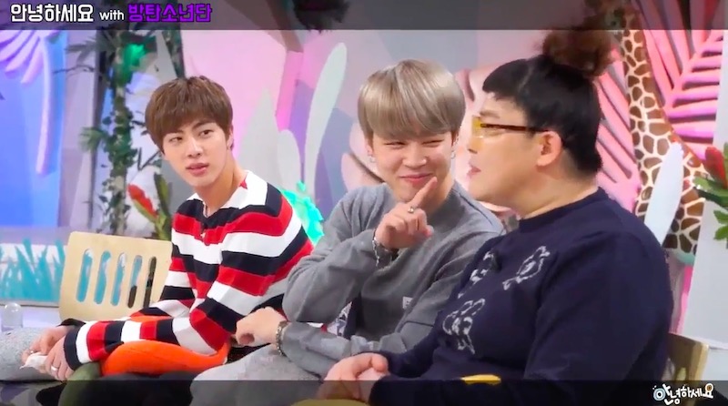 Jin y Jimin de BTS encantan a los conductores de “Hello Counselor” con sus bromas y sus gracias en vista previa