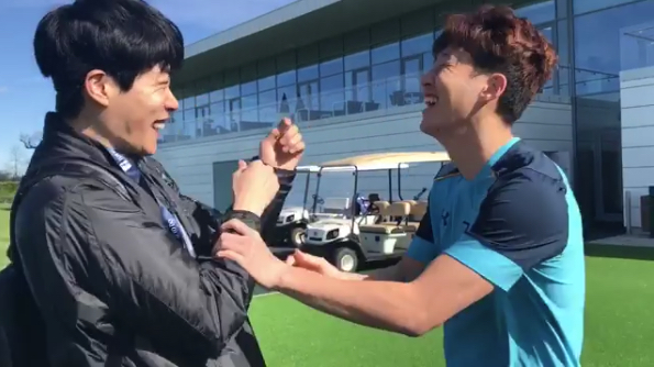 Ryu Jun Yeol y el jugador de fútbol Son Heung Min tienen un adorable bromance