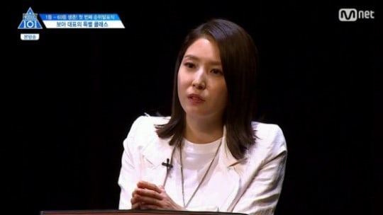 BoA da un consejo especial a los aprendices de “Produce 101 Season 2”