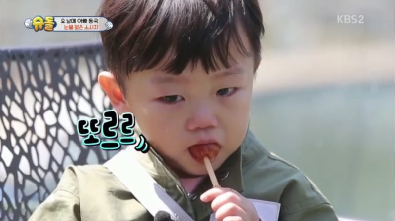 Una broma de Lee Dong Gook hace llorar a Daebak durante su cita de padre e hijo