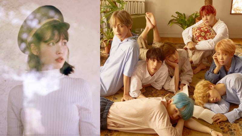 IU y BTS lideran las listas a tiempo real con sus nuevos sencillos