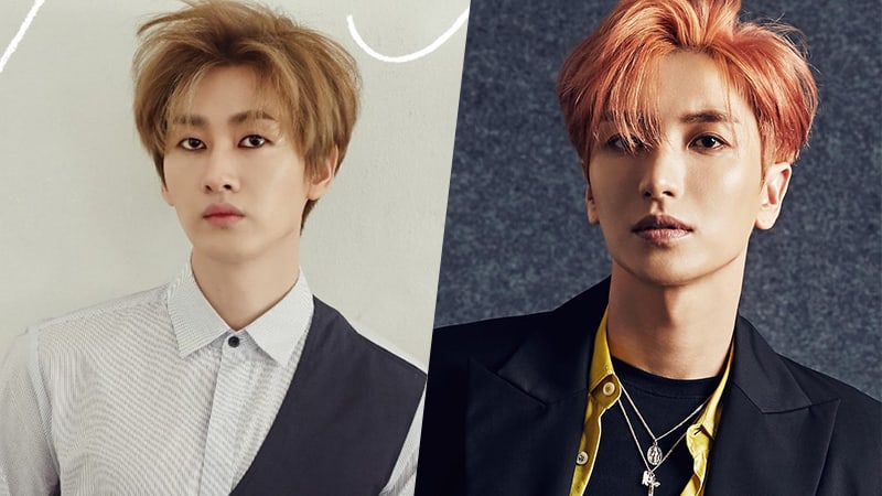 Eunhyuk de Super Junior reacciona de forma divertida ante la equivocación de un reportero con el nombre de Leeteuk