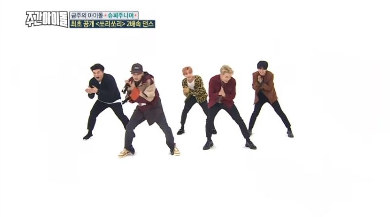 Super Junior doblemente cool mientras interpretan “Sorry Sorry” y “Black Suit” a doble velocidad