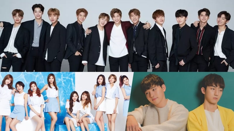 Wanna One, TWICE y MeloMance lideran las listas semanales de Gaon