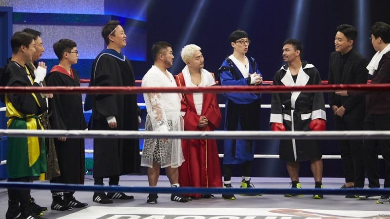 Los miembros de “Infinite Challenge” se enfrentan contra el boxeador campeón mundial Manny Pacquiao
