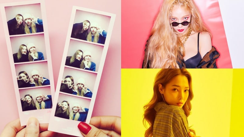 HyunA comparte fotos y un vídeo de su divertida reunión con Somin de KARD