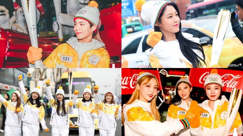 Park Bo Gum, AOA, Cosmic Girls y MAMAMOO iluminan las calles de Seúl como portadores de antorcha para los Juegos Olímpicos de PyeongChang 2018
