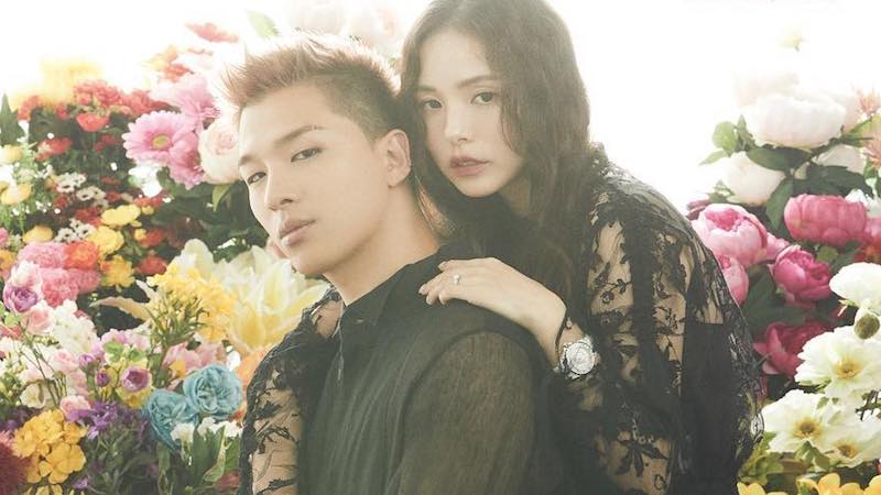 Taeyang y Min Hyo Rin posan juntos en su primer reportaje de pareja