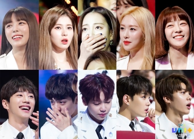 Concursantes de “The Unit” reaccionan al tercer anuncio de clasificaciones antes de la final