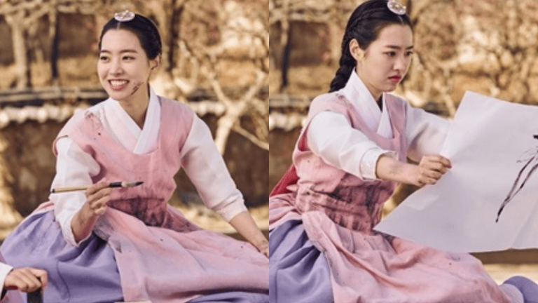 Jin Se Yeon es todo sonrisas aún estando cubierta de tinta en su personaje de “Grand Prince”