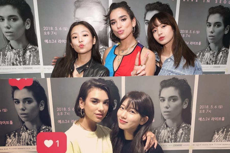 Dua Lipa Joins Blackpink Performing Kiss And Make Up At Newark Tour