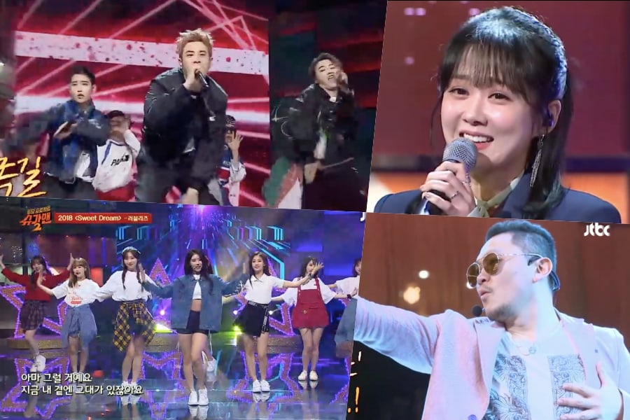 BASTARZ de Block B, Lovelyz, Jang Nara y Yang Dong Geun cantan temas del pasado en “Sugar Man 2”