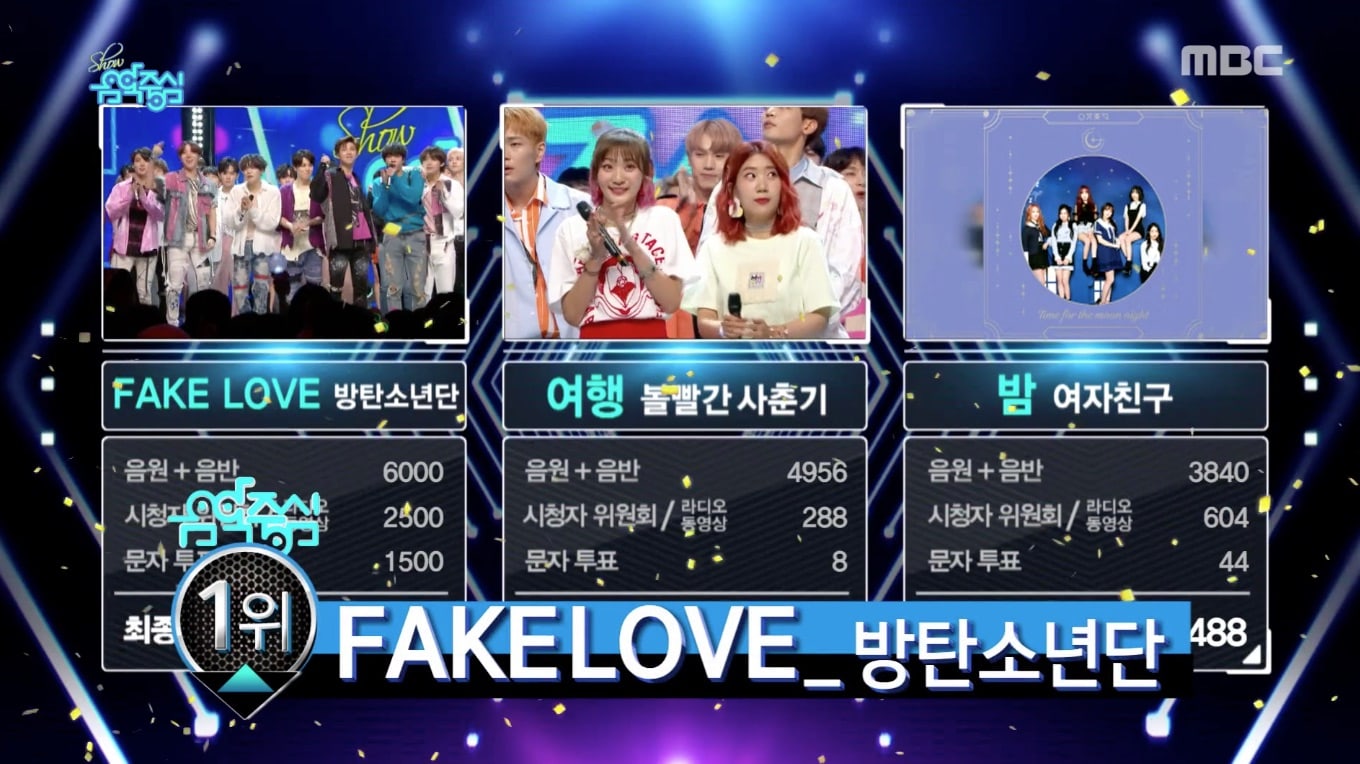BTS logra su 7ª victoria por “Fake Love” en “Music Core”. Actuaciones de SHINee, AOA, Bolbbalgan4 y más
