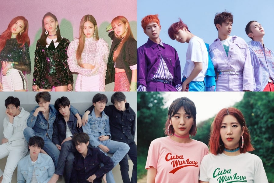 BLACKPINK, SHINee, BTS y Bolbbalgan4 encabezan las listas semanales de Gaon
