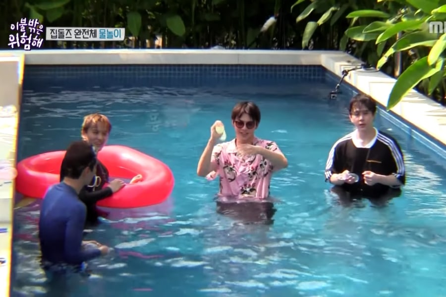 Mark de NCT, Kang Daniel de Wanna One y más, se divierten en la piscina en adelanto para “It’s Dangerous Beyond The Blankets”