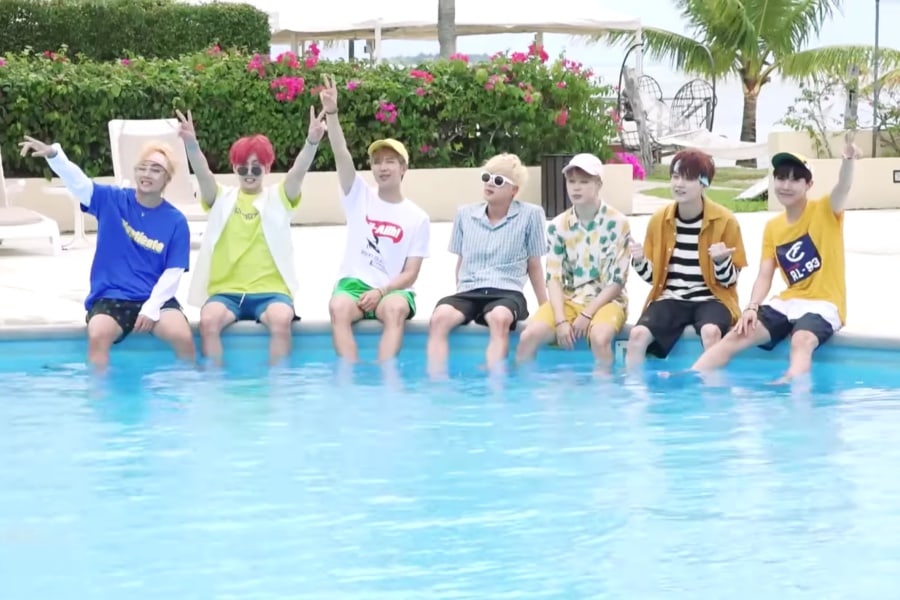 BTS descansa bajo el sol y nada el mar en el adelanto para el Summer Package 2018