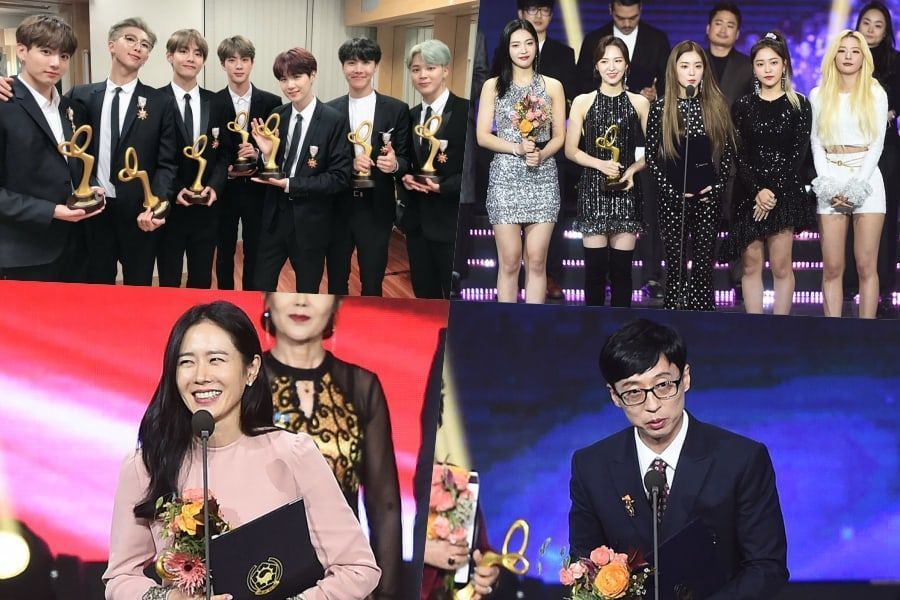 Resultado de imagen para bts and red velvet Korean Popular Culture & Arts Awards