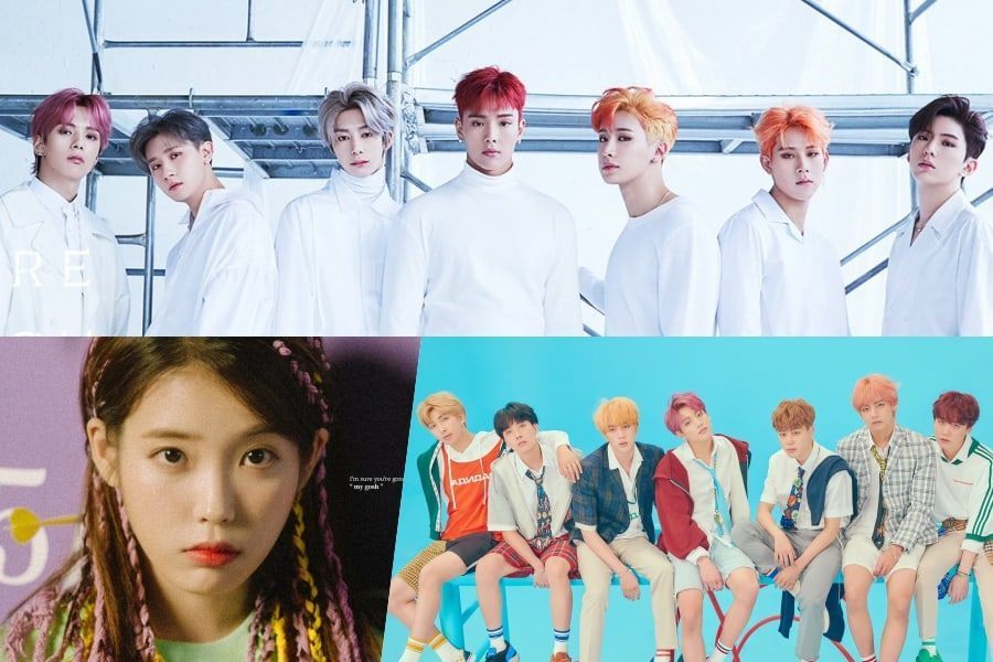 MONSTA X, IU y BTS encabezan las listas semanales de Gaon