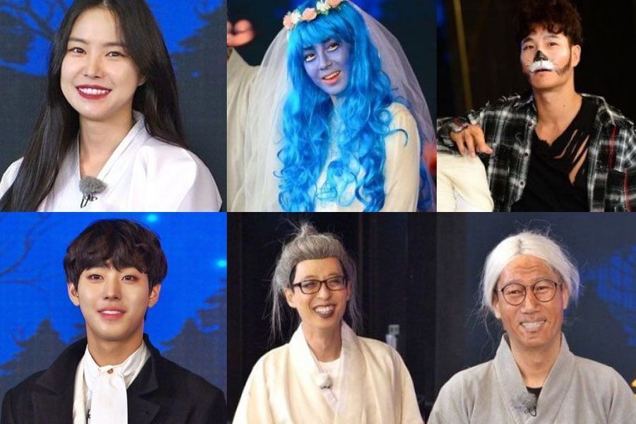 El elenco de “Running Man”, Son Naeun, Ahn Hyo Seop y Seo Young Hee muestran sus disfraces de Halloween