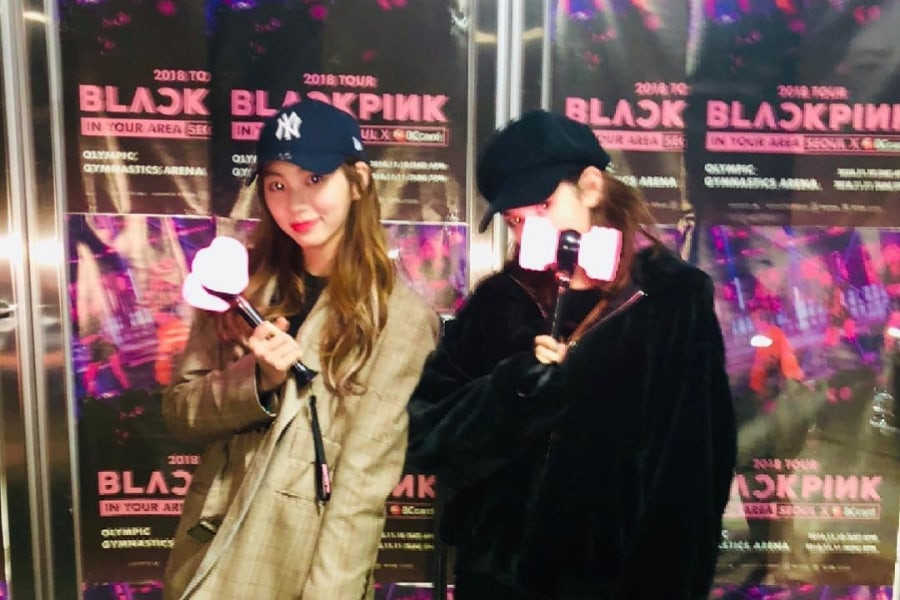 Jeon Somi y Eunbin de CLC se divierten en el concierto de BLACKPINK