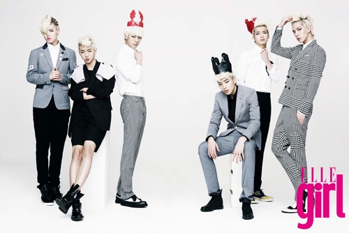 B.A.P Sheds Warrior Image and Becomes British Princes for ELLE GIRL
