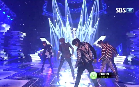 EXO-K Performs "MAMA" on Inkigayo