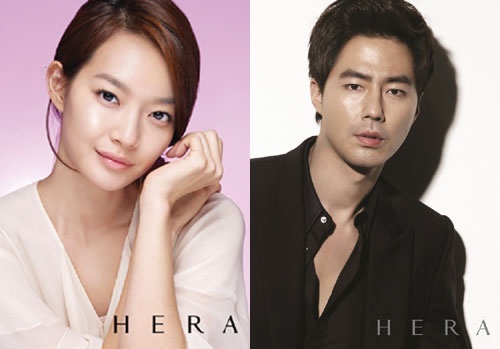 Shin Min Ah and Jo In Sung as Amore Pacific Hera Models