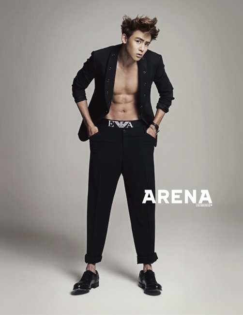 Nichkhun Models Emporio Armani Underwear