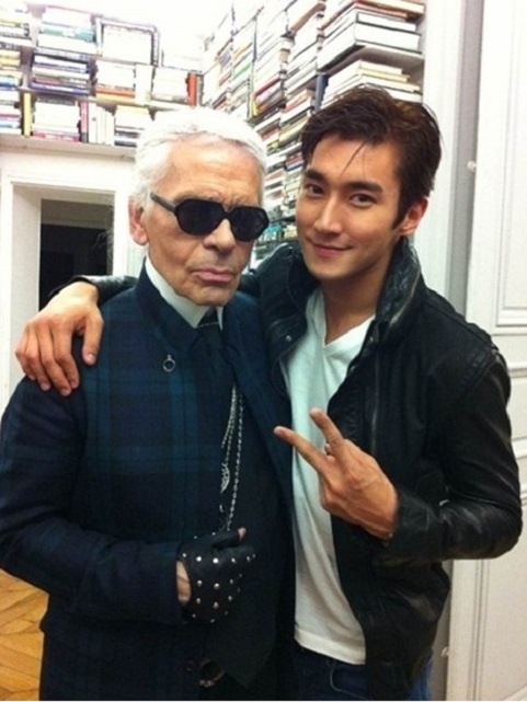 Super Junior Siwon Works with Chanel Head Designer Karl Lagerfeld